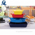 Bakpan keramisch ovenware met handvat